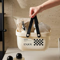 Divik Plastic Storage Baskets with Handles for Bathroom, Health, Cosmetics Storage, Handheld Storage Basket Shower Caddy Bins Or