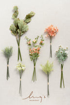 Ling'S Moment Artificial Greenery Stems Box Set, 35Pcs With 7 Kinds Of Faux Greenery Picks For Diy Bridal Bouquets Wedding Flora