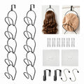 10 Pack Hat Rack Organizer, Wig Hanger Holder, Hanging Storage Rack, Black