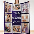 Huglazy Mothers Day Customized Blankets With Photos For Grandma Custom Personalized Picture Blanket Throw Birthday Gifts For Gra