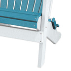 American Furniture Classics 519ARW Adirondack Chair, Aruba Blue and White