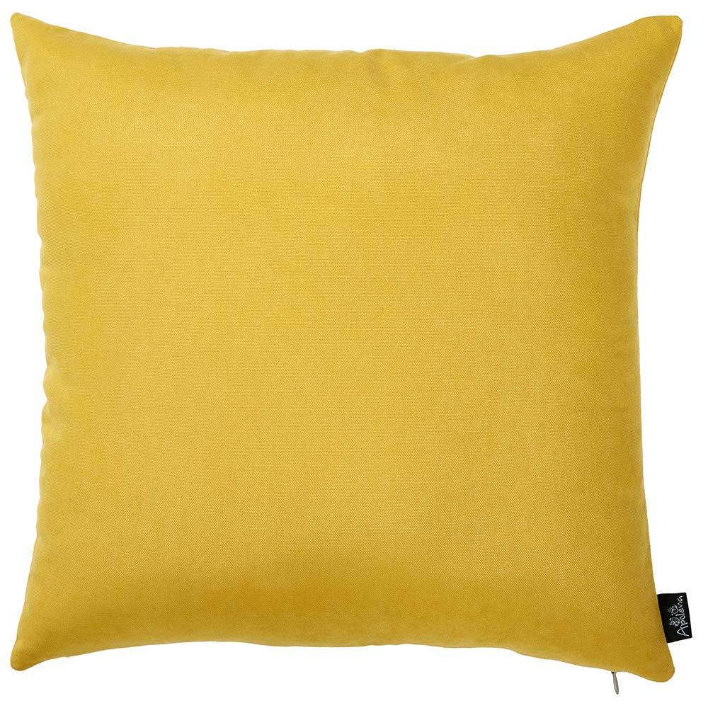 Pillows HomeRoots Polyester 18'x18' Yellow Honey Decorative Throw Cover (2 pcs in Set)