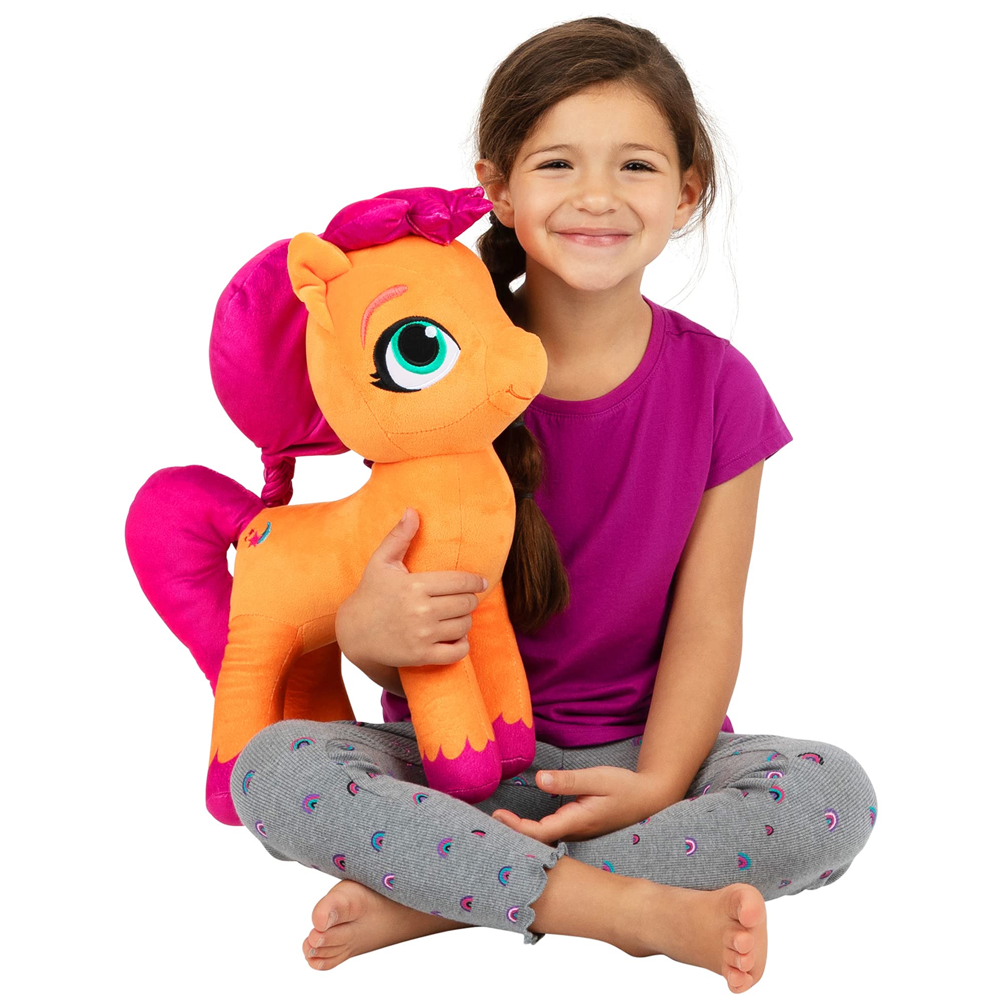 My Little Pony Sunny Kids Bedding Super Soft Plush Cuddle Pillow Buddy, One Size, By Franco