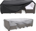 Patio Furniture Set Cover Waterproof, Mrrihand Outdoor Sectional Sofa Set Cover Heavy Duty 600D Table And Chair Set Cover 137.7' L× 86' W× 28' H