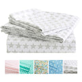 Vonty Kids Bed Sheets Full Stars Printed Sheets For Boys & Girls, Soft Lightweight Microfiber Easy Wash Bedding Set (1 Fitted Sh