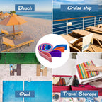 Towel Bands For Cruise & Beach Chairs - Cruise & Beach Pool Chairs Ship Essentials - Must Haves Alternative To Beach Towel Clips