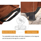 Nettypro Patio V-Shaped Sectional Lounge Set Cover Waterproof (V-100 Lx100 Dx30 H)