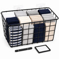 Duimbok Lost Socks Basket, Black Carbon Steel Sock Basket for Laundry Room, NoDrill Wall Mounted Laundry Room Organizer with Ad