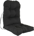 College Covers Indoor/Outdoor Adirondack Patio Seat Cushion, 1 Count (Pack Of 1), Black
