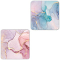 Square Mouse Pad, Premium Mouse Pad, Square Waterproof Mouse Pad, Non-Slip Rubber Base Mouse Pad 9X9 Inches (White Marble)