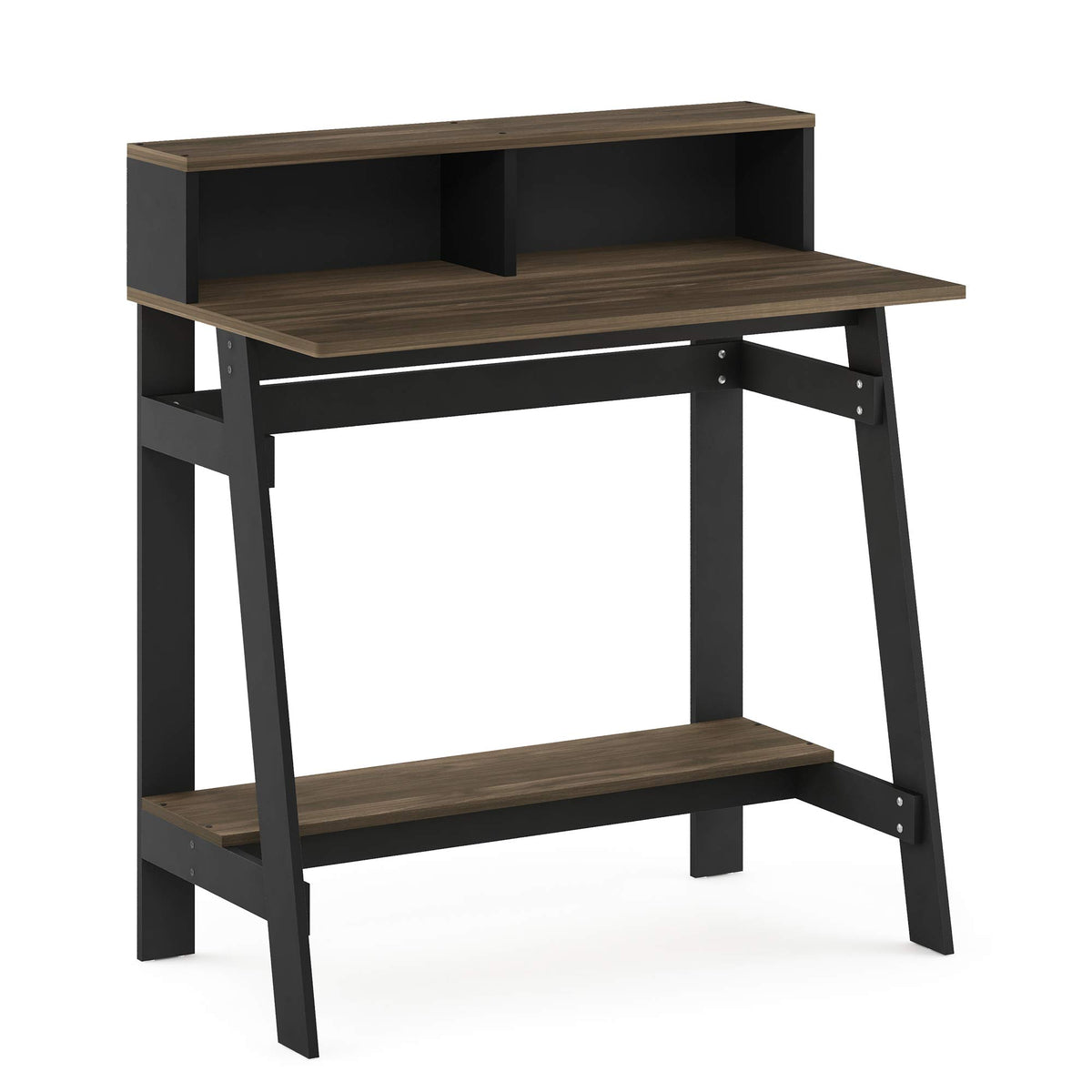 Furinno Simplistic A Frame Computer Desk, 17.9&quot;D X 31.6&quot;W X 35.5&quot;H, Columbia Walnut