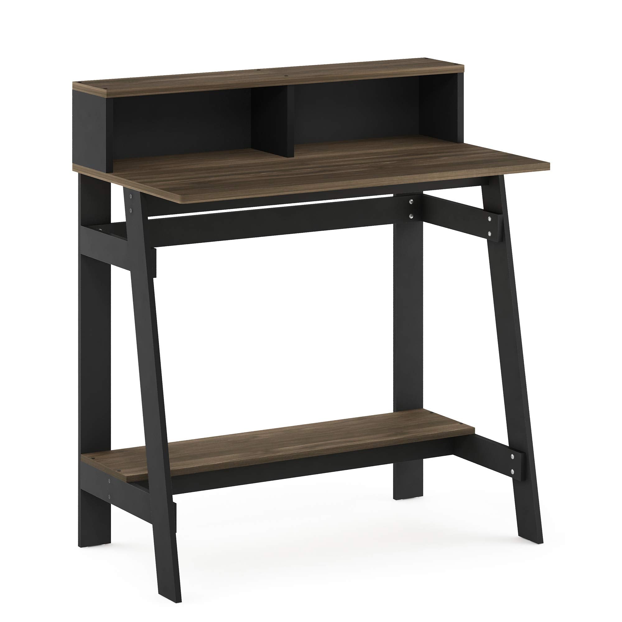 Furinno Simplistic A Frame Computer Desk, 17.9"D X 31.6"W X 35.5"H, Columbia Walnut