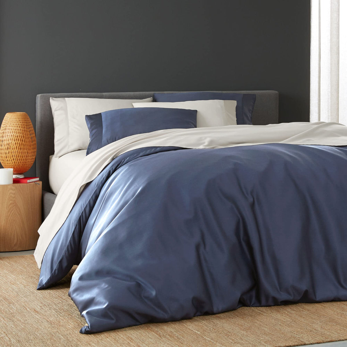 Doz Duvet Cover Set, 100% Viscose Derived From Bamboo, Organically Grown, Buttery Soft, Cooling Duvet Covers, High Gsm, 1 Duvet