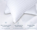 Threadmill Bed Pillows Queen Size Set Of 2 | Soft Down Alternative Cooling Bed Pillow For Sleeping | Soft Pillows For Bed | 20X3