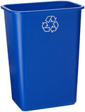 United Solutions EcoSense WB0069 Blue Plastic 41 Quart Recycling Indoor Wasteba