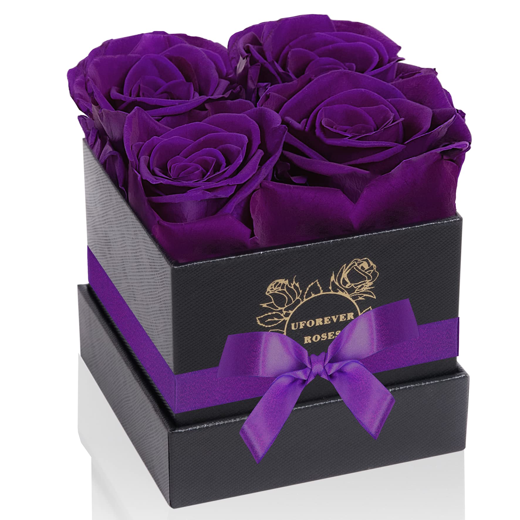 UFOREVER ROSES Preserved Roses in a Box Mothers Day Valentines Day Gifts for Her, Real Roses That Last a Year and More, Eternal 
