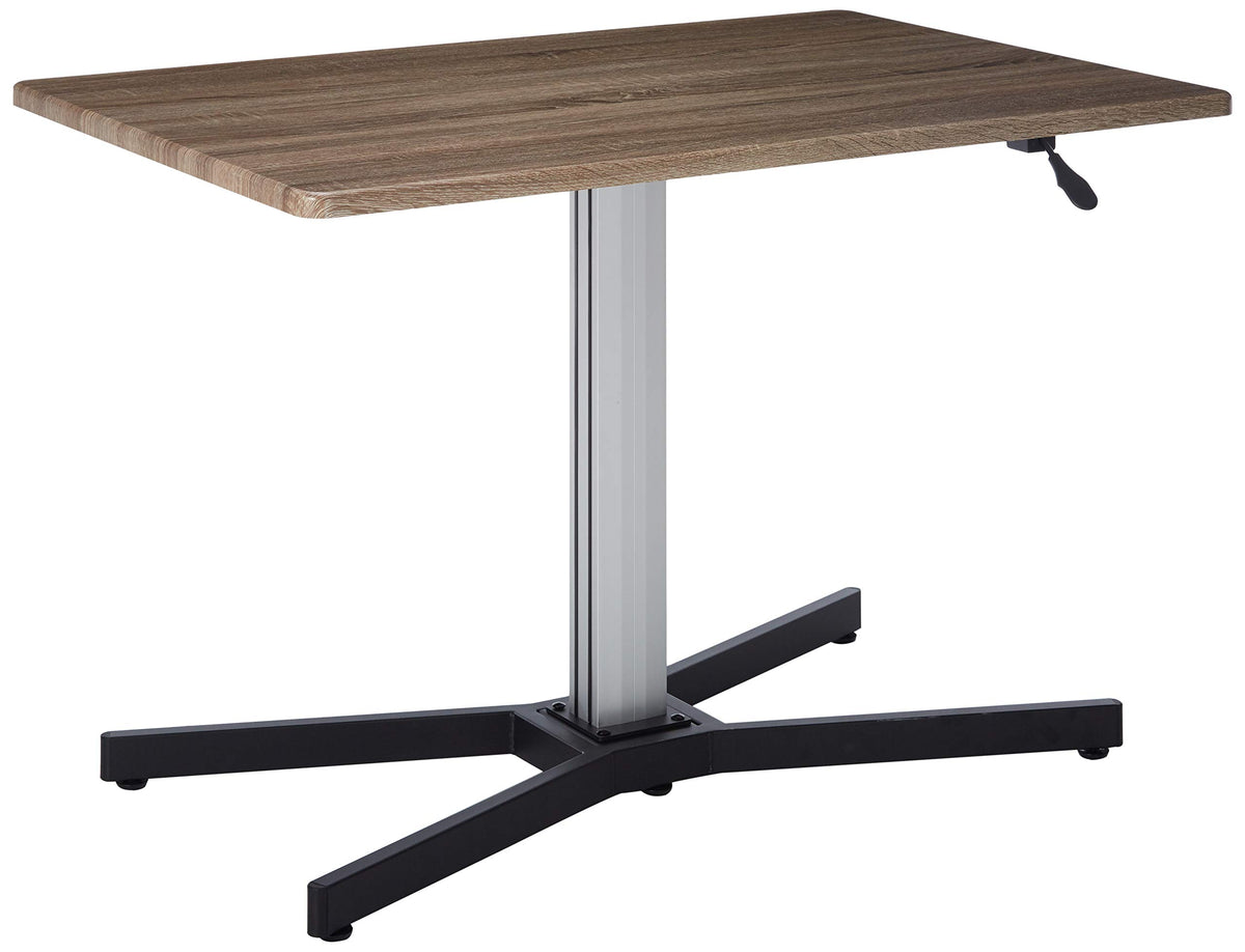 HomeRoots Furniture Desk in Gray Oak, Multicolor