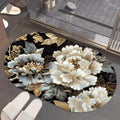 DRAYA DEALS 5D Bathroom Mat, Floral Design, Soft Anti Skid, Water Absorbing, Rubber Foot Rug for Home Bath