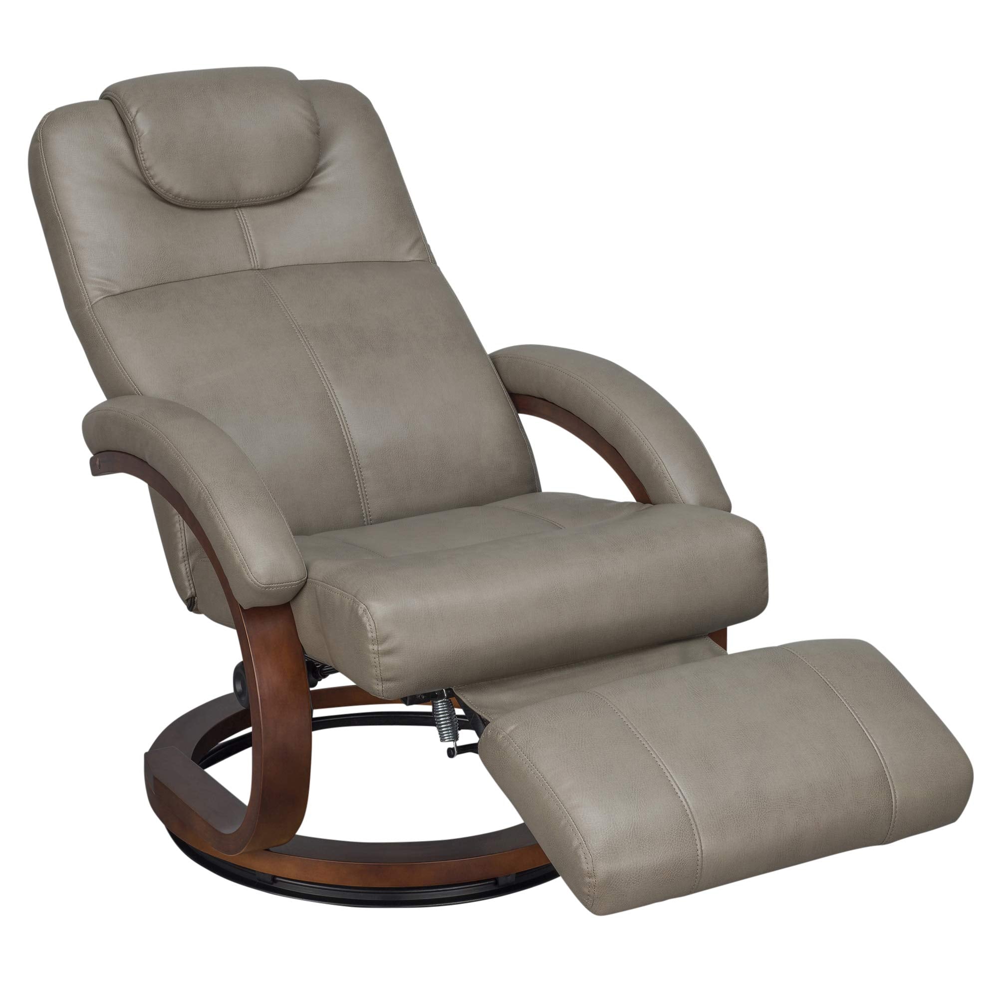 RecPro Charles 28 RV Euro Chair Recliner Modern Design RV Furniture (1, Putty)