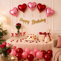 Birthday Decoration Combo Set For Girls & Women  Romantic Birthday Room Decor