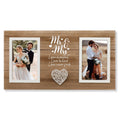 Calibron Mr and Mrs Picture Frame, Wedding Picture Frame, Valentine Wedding Gifts for Couple, Mr and Mrs Gifts Wedding Gifts for