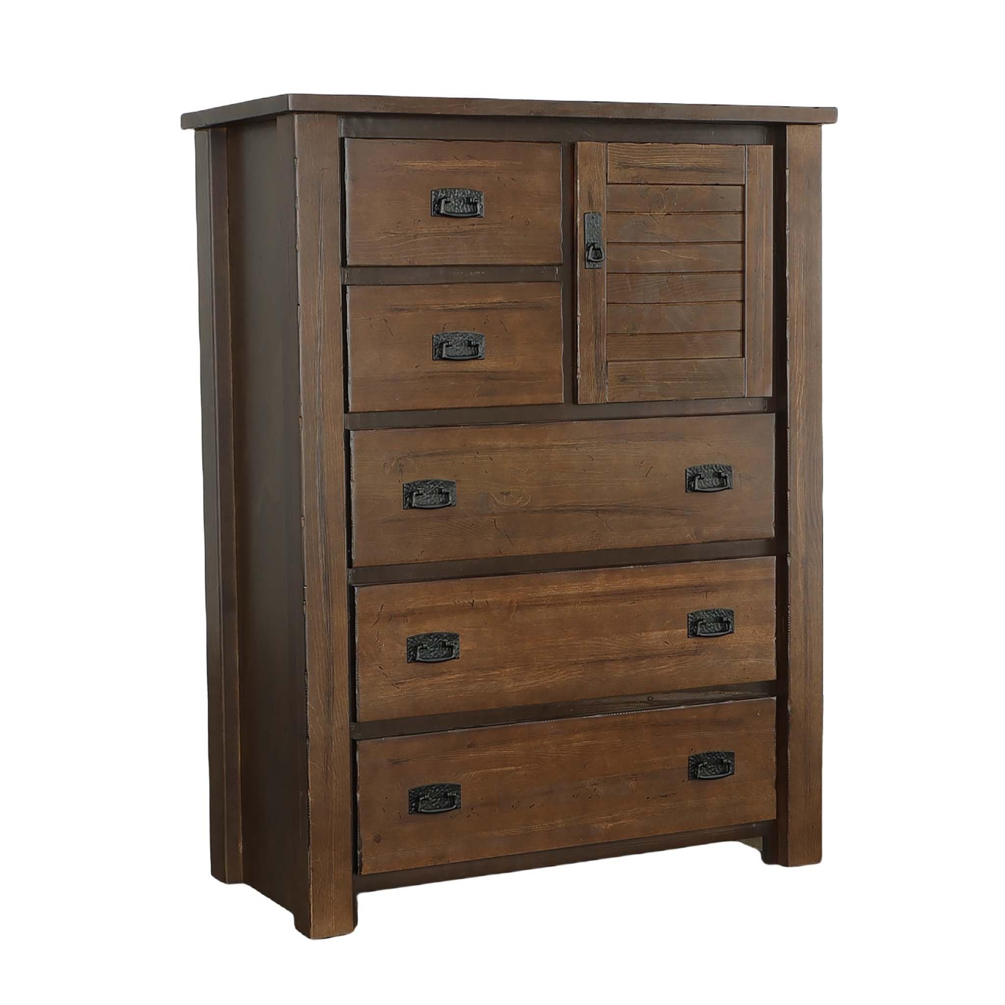 Progressive Furniture Trestlewood Chest, 40&quot; X 18&quot; X 52&quot; H, Brown