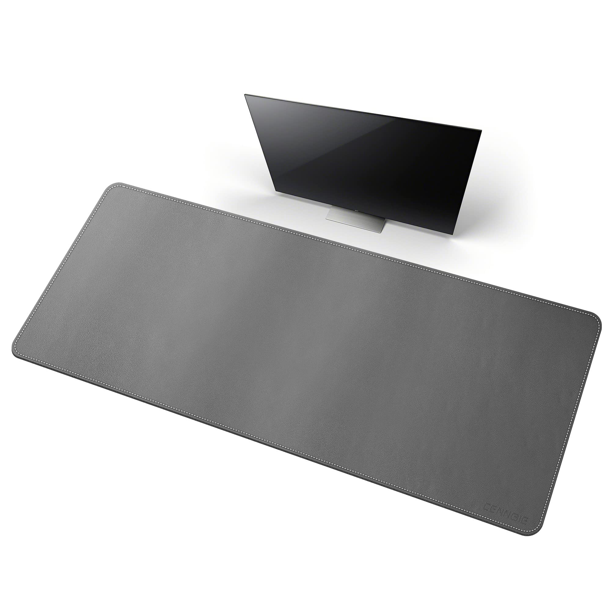 Cennbie Leather Desk Mat, 59' X 27.5' Extra Large Desk Pad Blotter Protector, Extended Non-Slip Mouse Pad, Waterproof Pu Leath