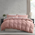 Nestl Blush Pink Duvet Cover Queen Size - Soft Prewashed Queen Duvet Cover Set, 3 Piece, With Zipper Closure, 1 Duvet Cover 90X90 Inches And 2 Pillow Shams - No Comforter