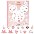 Advent Calendar 2024 for Girls Christmas 24 Days Countdown Calendar with DIY Charm Bracelet&Necklace, Rings Xmas Holiday Gift fo