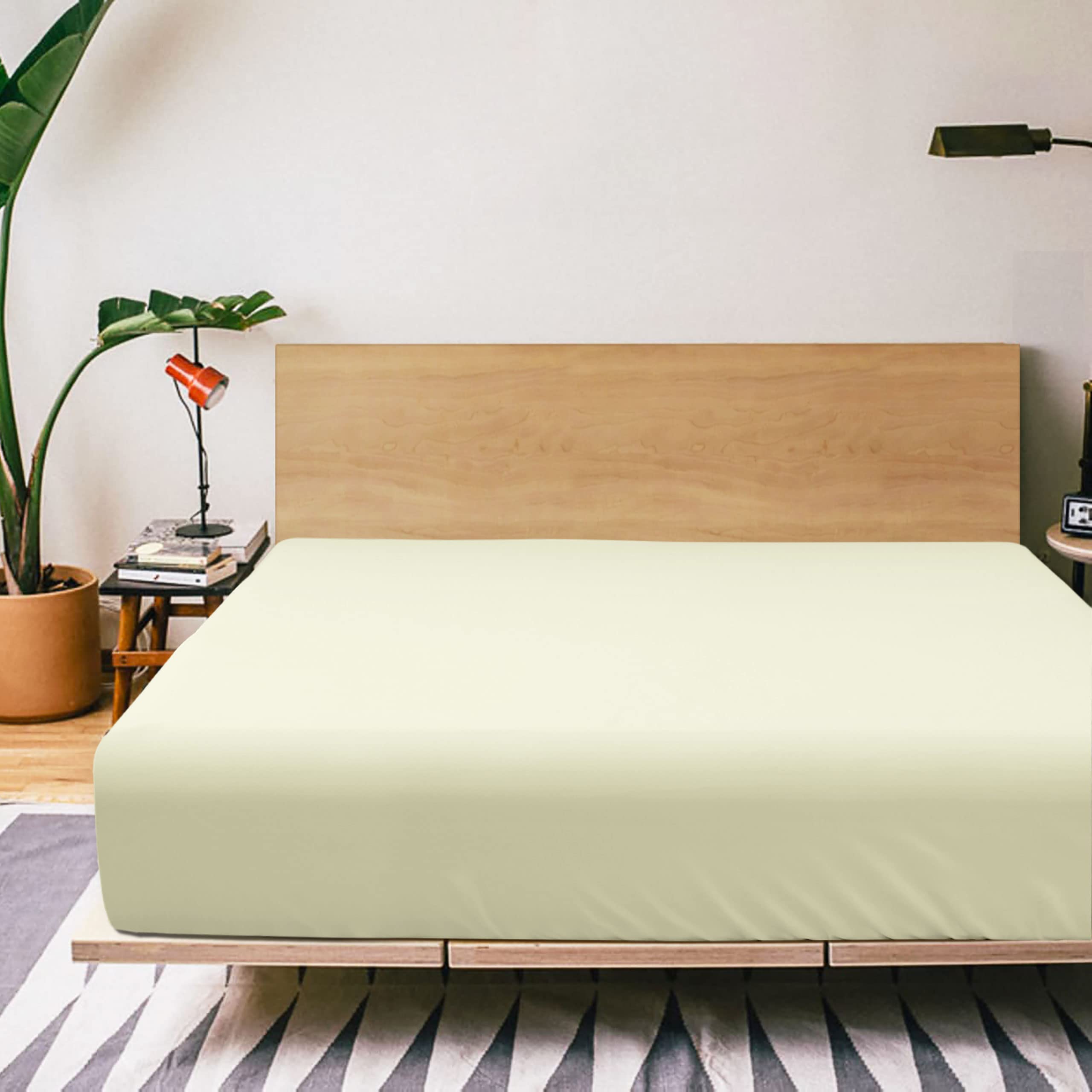 Flxxie California King Microfiber Fitted Bed Sheet Only, Ultra Soft And Wrinkle, Fade, Shrinkage Resistant Deep Pocket Bottom Sh