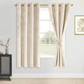 Dwcn Velvet Curtains - Elegant Thermal Insulated Room Darkening Window Drapes For Bedroom, Living Room, Tieable Solid Grommet Cu