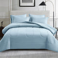 Maple&Stone Full Size Comforter Sets 7 Pieces Bed In A Bag - Down Alternative Bed Set With Comforter, Sheets, Pillowcases & Sham