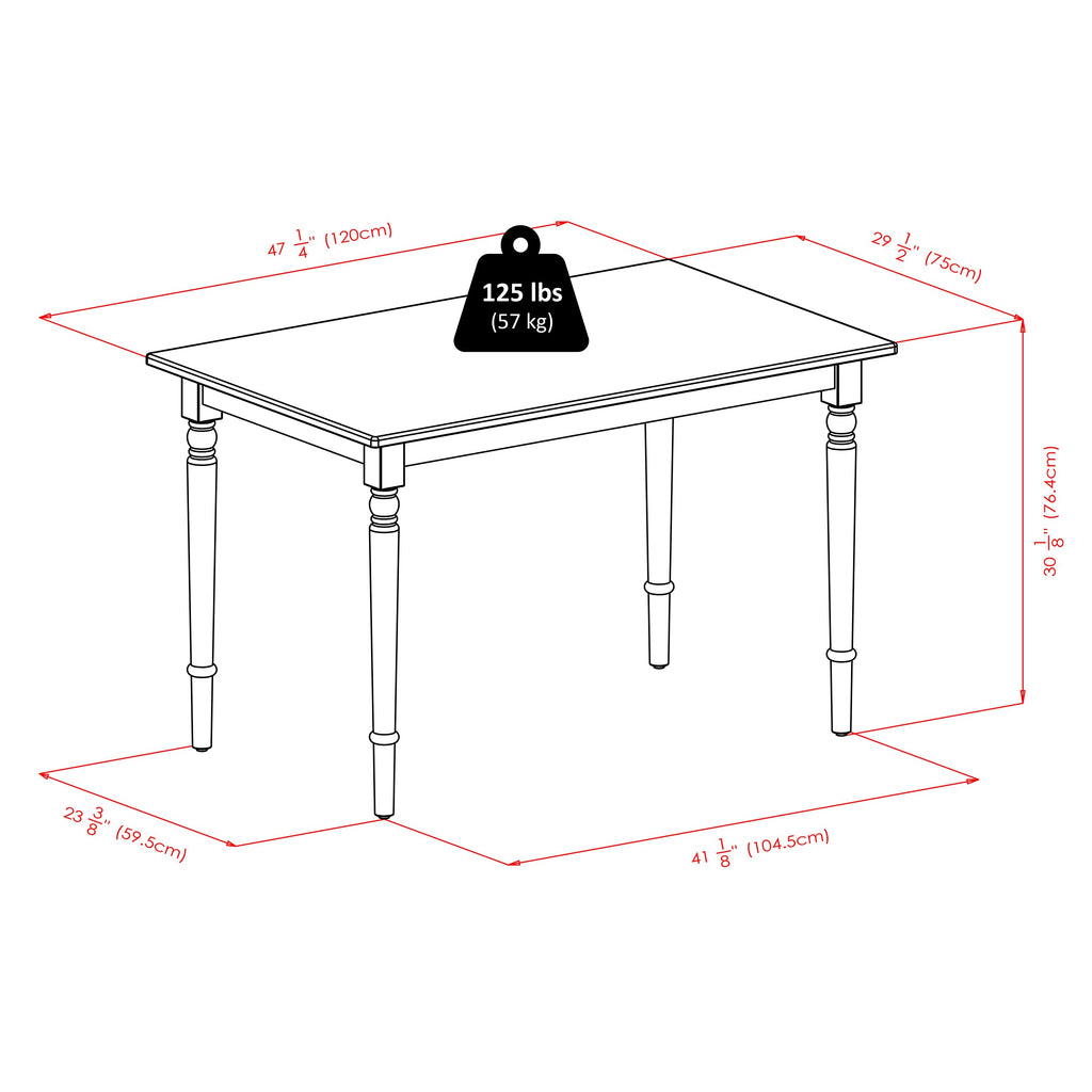 Winsome Wood Ravenna Rectangle Dining Table, Natural