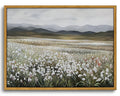 OIQArtOIQ Vintage Wildflowers Landscape Wall Art Framed Floral Natural Scenery Oil Painting Canvas Prints Country Farmhouse Rust