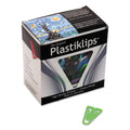 Wholesale Case Of 20 - Baumgartens Plastiklips-Plastic Paper Clips, Medium, 500/Bx, Assorted