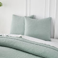 Querencia 100% Cotton Set Of 2 Euro Sham Covers - 26X26 Euro Pillow Covers, Blue Euro Pillow Shams, Quilted Bed Pillow Square, P