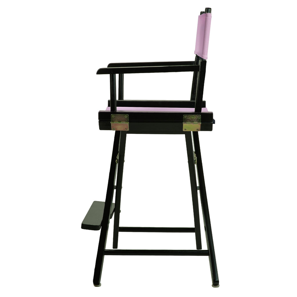 Casual Home 220-02/021-22 Director Chair 24" - Counter Height Blackframe/Pink Canvas