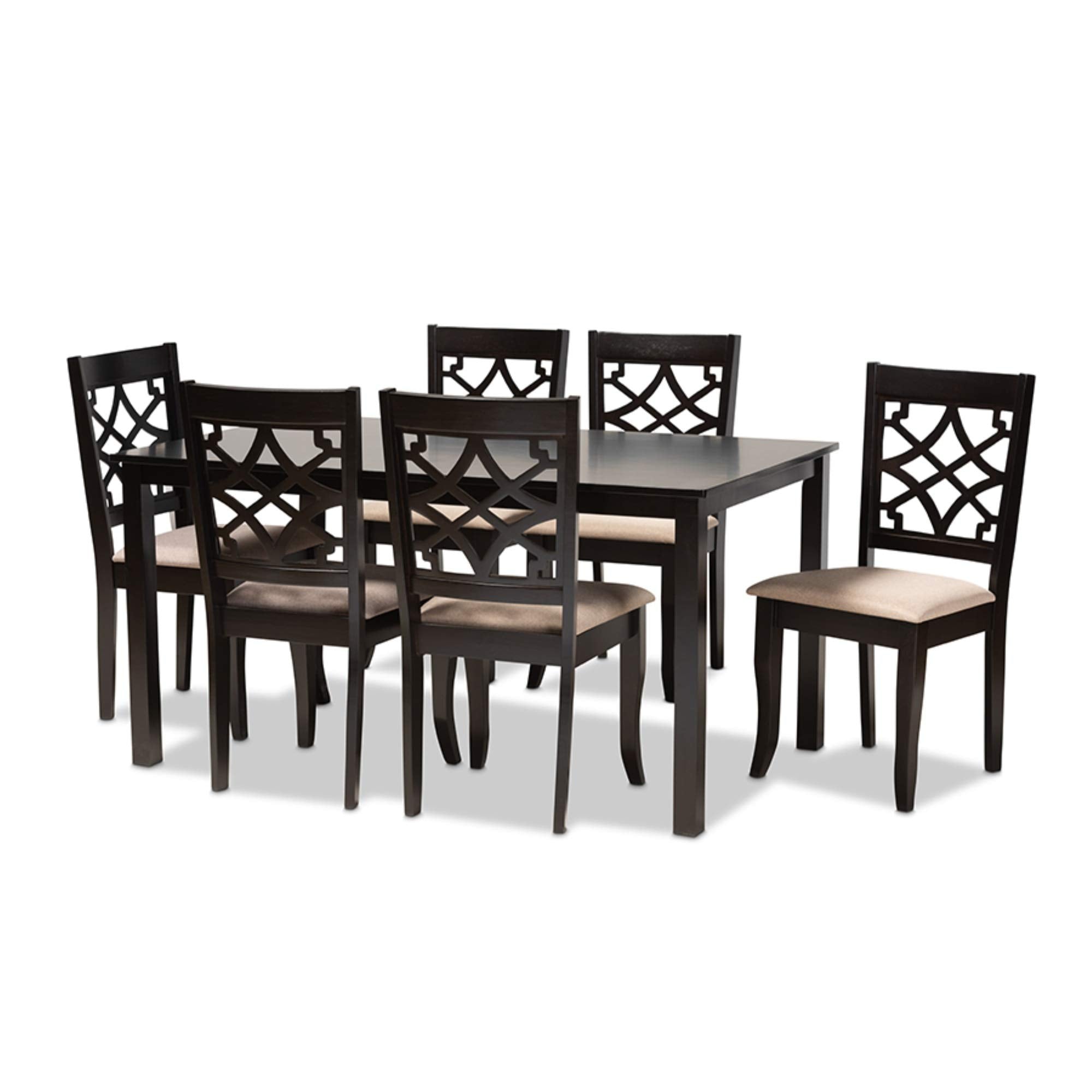 Baxton Studio Mael 7-Piece Dining Set - Thumbnail 2