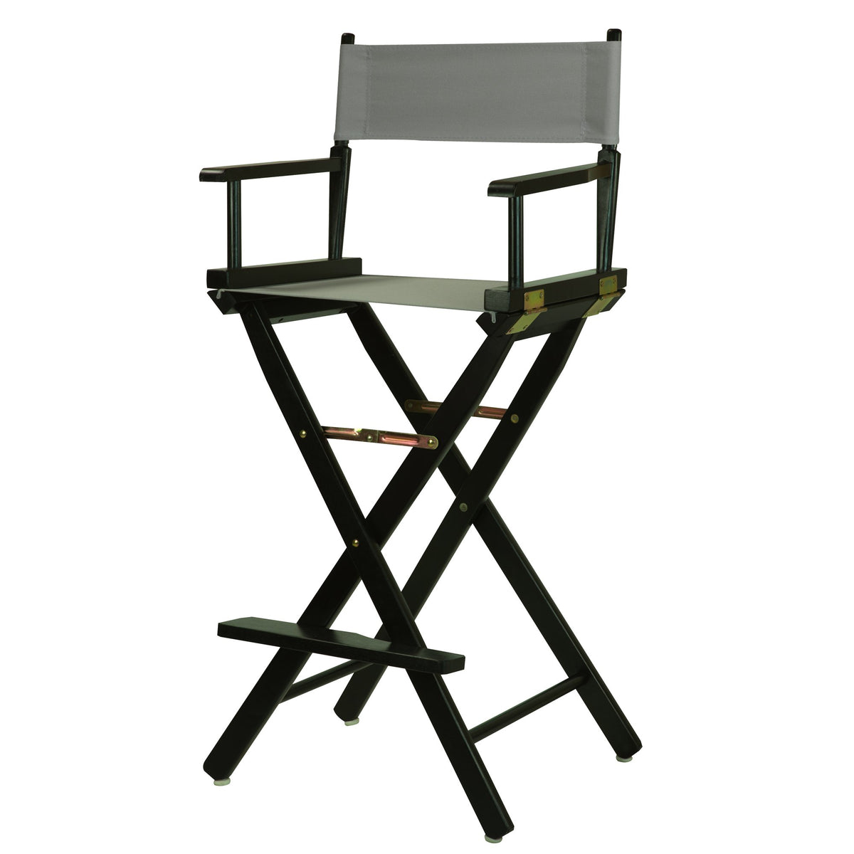 Casual Home 230-02/021-18 30&quot; Director'S Chair Black Frame-With Grey Canvas, Bar Height