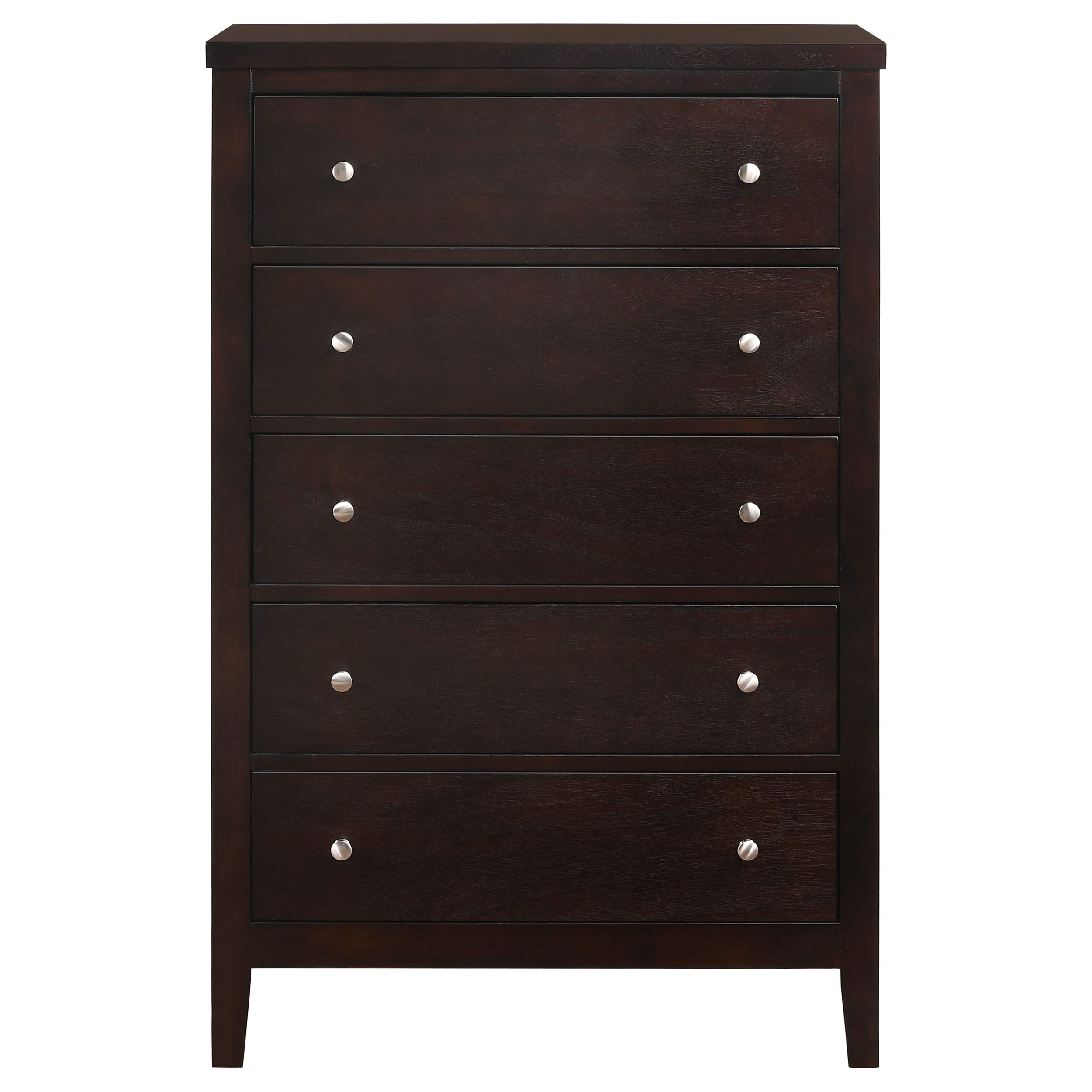 Coaster Home Furnishings Carlton 5-Drawer Rectangular Chest, Cappuccino