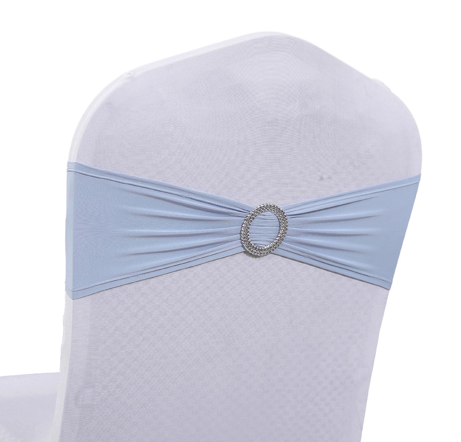 Mds Pack Of 200 Pcs Spandex Chair Sashes Bows Elastic Chair Bands Ties With Buckle Slider Bow For Wedding Decoration Spandex Sli