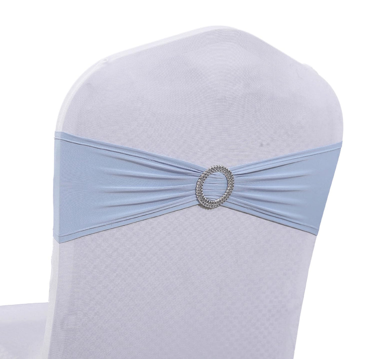 Mds Pack Of 75 Spandex Chair Sashes Bow Sash Premium Stretch Chair Cover Band With Buckle Slider Elastic Chair Ties For Wedding