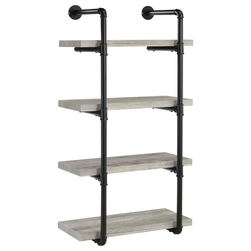 Coaster Home Furnishings Elmcrest 24-inch 4-Shelf Wall Bookshelf Grey Driftwood