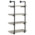 Coaster Home Furnishings Elmcrest 24-inch 4-Shelf Wall Bookshelf Grey Driftwood