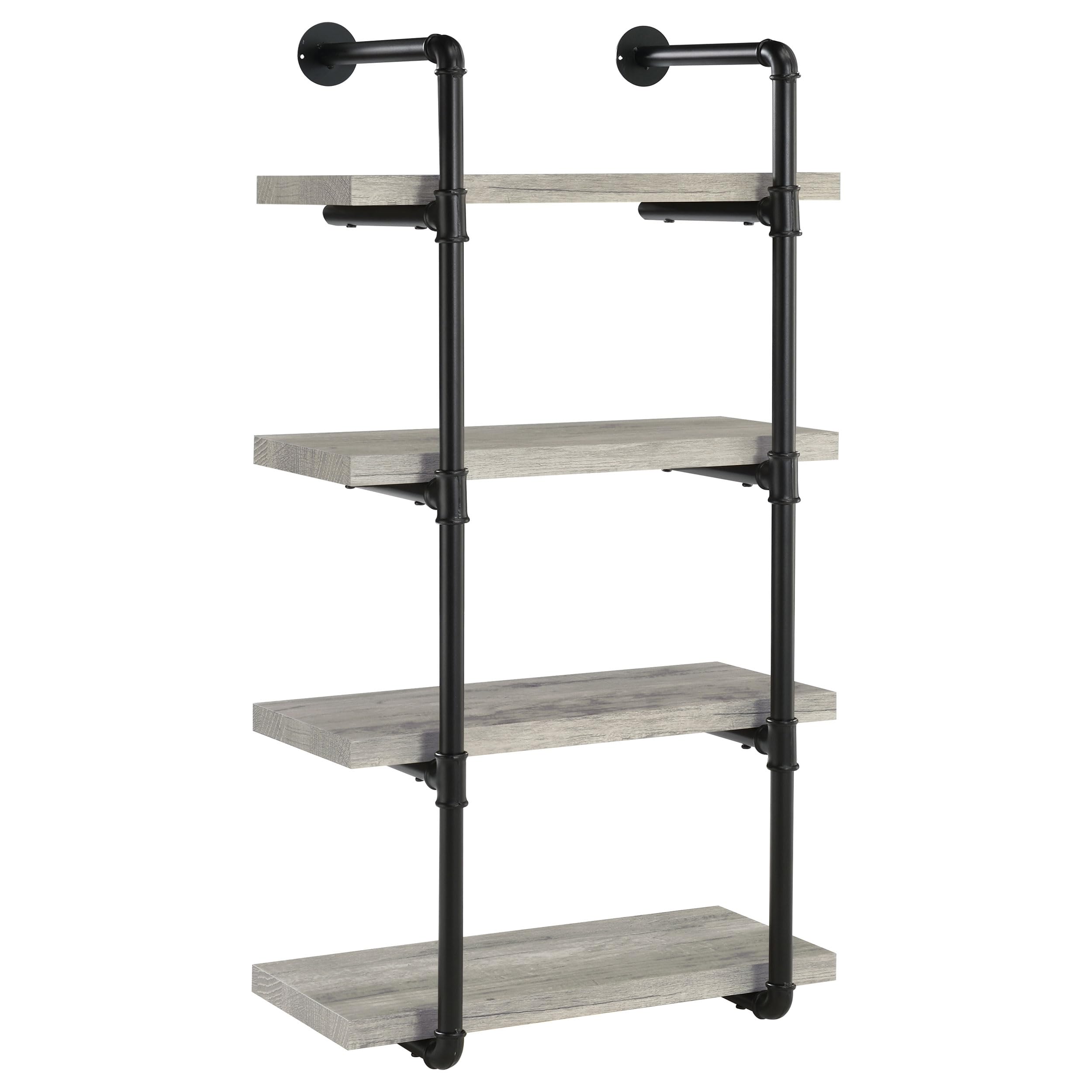 Coaster Home Furnishings Elmcrest 24-inch 4-Shelf Wall Bookshelf Grey Driftwood