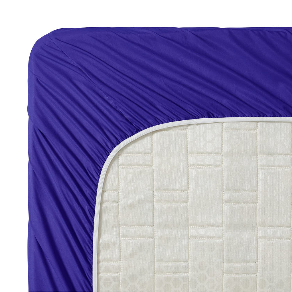 Clara Clark Bed Sheets, Premier 1800 Series 4 Piece Bed Sheet Set, Deep Pocket, Wrinkle, Fade, Stain Resistant, Luxury Soft Bedding Sheets & Pillowcases, Queen, Royal Blue