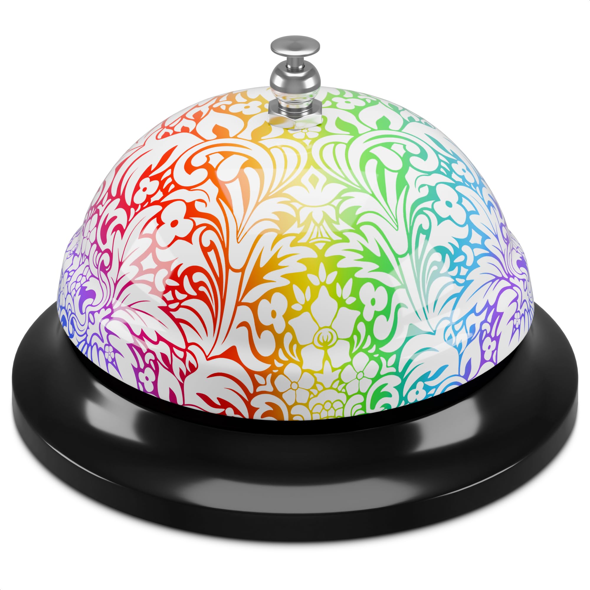 Floral Call Bell For Teachers - Desk Bell For Service Shopkeepers Bell Front Desk Bell Door Bell For Classroom Teacher Bell Dog
