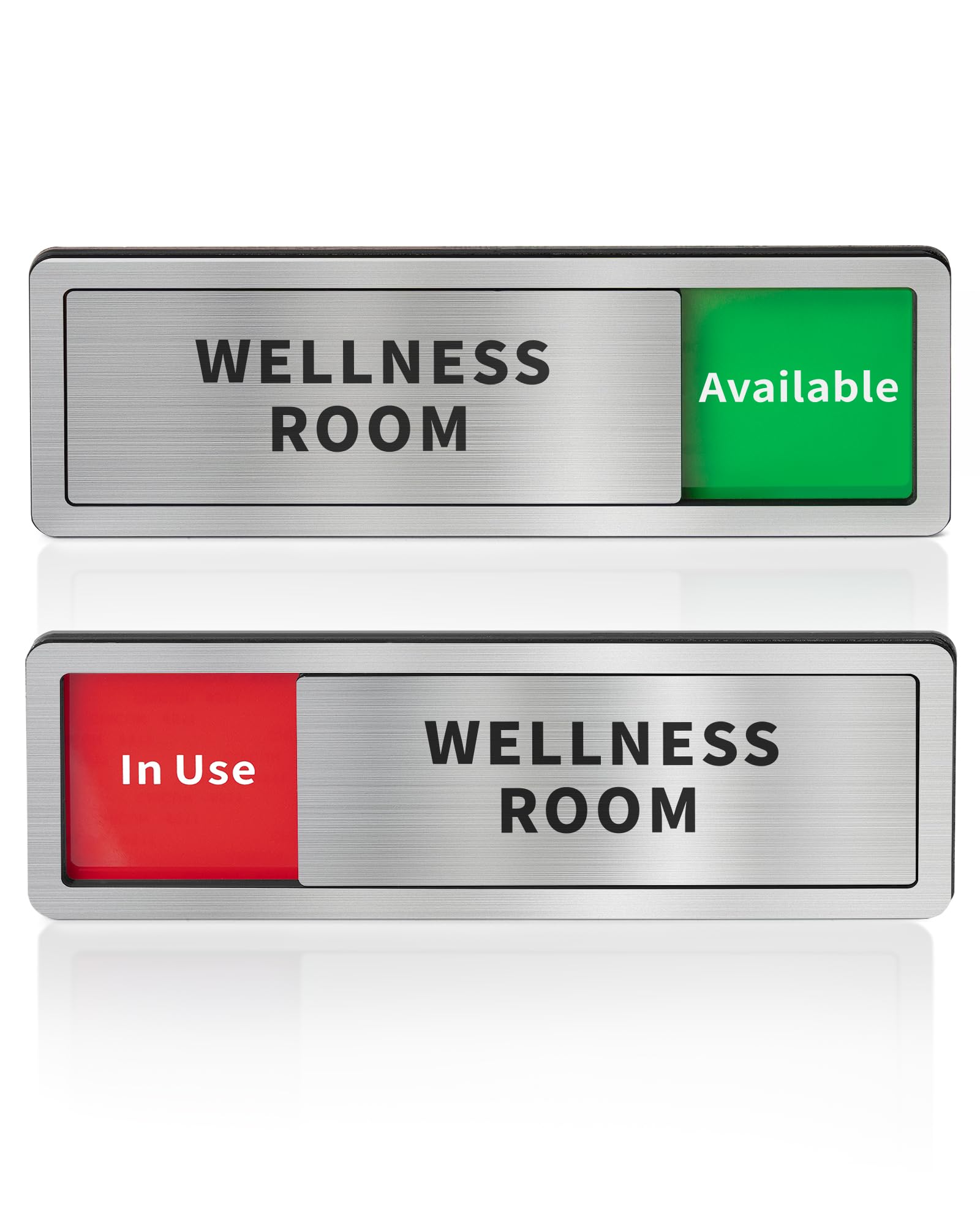 Wellness Room Office Door Signs, Do Not Disturb- In Use/Available Slider Sign For Home Office Wellness Conference Vacant Occupie