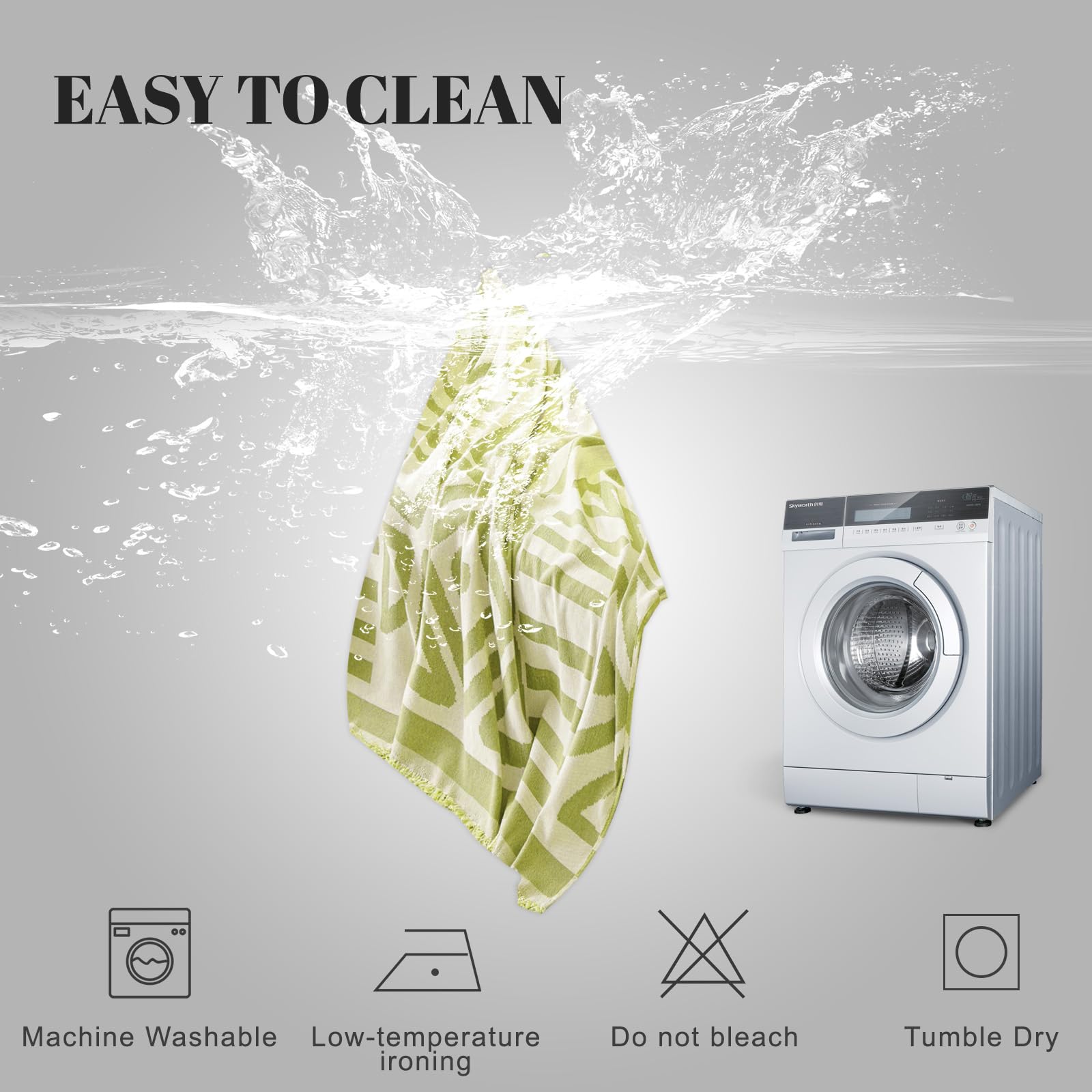 Handontime Green Sofa Covers Chenille Couch Covers Universal Sofa Cover Boho Cover For Sofa 3 Seats Dogs Couch Furniture Protector Couch Cushion Covers Sectional Couch Covers For L Shaped 71' X150'