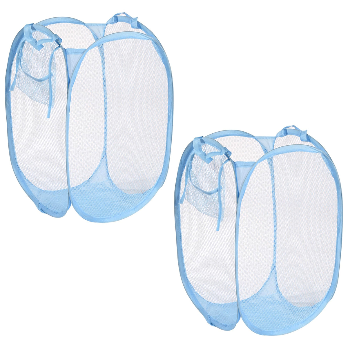 Kuber Industries Waterproof Round Canvas Laundry Bag/Hamper|Metalic Lahriya Print With Handles|Foldable Bin & 45 Liter Capicity|